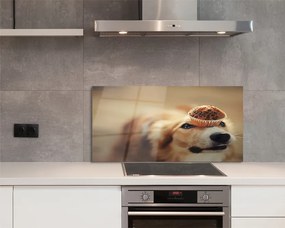 Panel Kuchenny Szklany Słodki Piesek i Babeczka