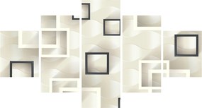 Geometryczny abstrakcyjny obraz (125x70 cm)