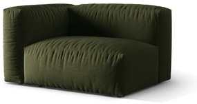 Zielony moduł sofy (lewostronny) Martina – Micadoni Home