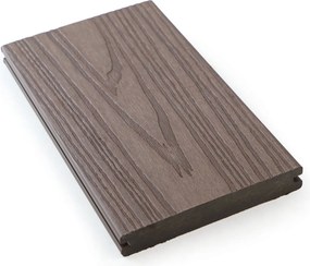 Deski tarasowe WPC koextrudowane, pełny profil, 140 × 23 × 2850 mm, 4 szt., rosewood