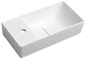 Biała umywalka z kompozytu mineralnego 47x24 cm Maxx – Sapho