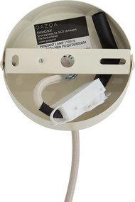 Lampa wisząca retro beżowa z metalowym kloszem - Ophelia