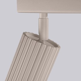 Listwa oświetleniowa 4-punktowa KARBON 4L taupe ryflowana SOLLUX  LIGHTING