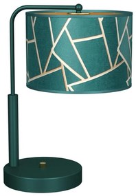 Lampa stołowa ZIGGY 1xE27/60W/230V zielony/złoty