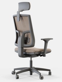 Obrotowe krzesło do biura Skill Soft Black, zgodne z normą BHP