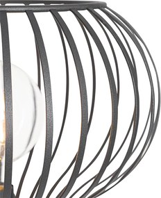 Nowoczesna lampa podłogowa czarna - Saffira