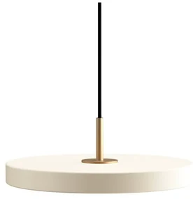 Biała lampa wisząca LED z metalowym kloszem ø 31 cm Asteria Mini – UMAGE