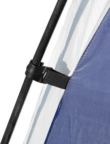 Outsunny Namiot kopułowy, Pawilon ogrodowy, Namiot kopułowy dla 6-8 osób, Namiot imprezowy, Namiot na przyjęcia na taras, balkon, Poliester, Niebieski, 3,5 x 3,5 x 2,22 m