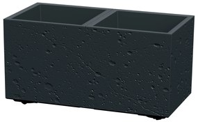 Donica Sierra Case Beton Effect 57 x 29 x 29 cm czarny PROSPERPLAST