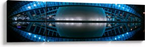 Obraz stadionu piłkarskiego (170x50 cm)