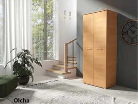 Szafa Otwierana Dwudrzwiowa 80cm x 200cm  OLCHA | Półki + Wieszak