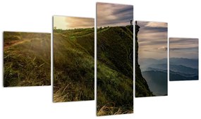 Obraz kobiet na klifie (125x70 cm)