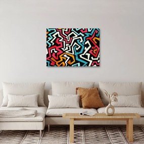 Obraz abstrakcji graficznej (70x50 cm)