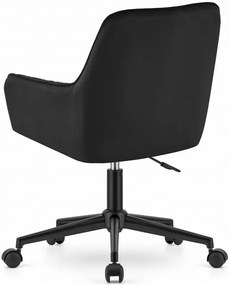 Krzesło obrotowe welurowe czarne Z7-T05