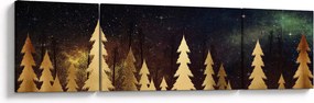 Obraz - Złota noc (170x50 cm)