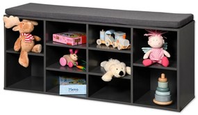 Kesper 15923 Szafka na buty z siedziskiem, szara,103,5 x 48 x 29,5 cm