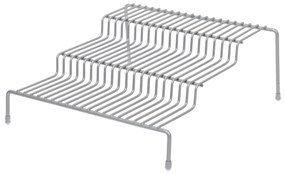 Półka na blat kuchenny, metalowa, 3 poziomy, 26 x 25 x 11,5 cm