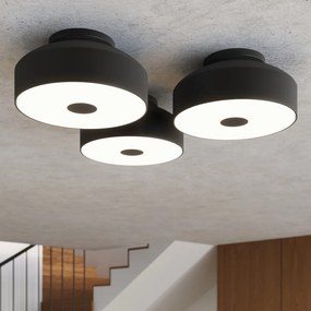 Czarna lampa sufitowa ø 30 cm Blacko – Sollux