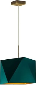 Pojedyncza lampa wisząca ze złotym stelażem - B8-E13