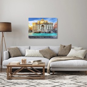 Obraz na szkle - Fontanna di Trevi (70x50 cm)