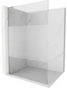 Mexen Kioto L ścianka prysznicowa Walk-in 90 x 200 cm, transparent/szron, nikiel szczotkowany - 800-090-103-97-35