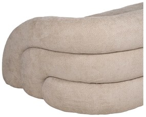Beżowa sofa z tkaniny szenilowej 200 cm Minimal – Ixia