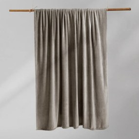 Brązowy koc z mikrowłókna DecoKing Mic I, 220x240 cm