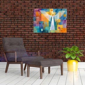 Obraz - Geometryczny anioł (70x50 cm)