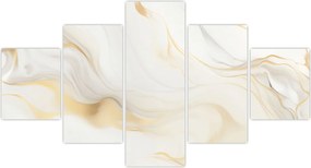 Obraz - Abstrakcja z dekoracją (125x70 cm)