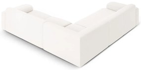 Biały narożnik z materiału bouclé (strona zmienna/w kształcie litery L) Molino – Micadoni Home