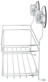 Samoprzylepna metalowa półka łazienkowa w kolorze srebra Bestlock Bath – Compactor