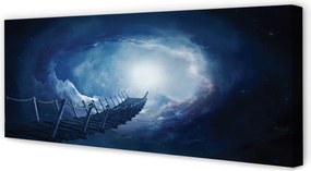 Zdjęcie na płótnie Most pod Niebem z Chmurami