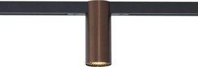 Nowoczesny reflektor w kolorze ciemnego brązu do systemu szynowego 1-fazowego GU10 35mm - Slimline Nubee Honey