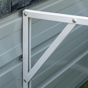 Outsunny podwyższona grządka ze stali, 183 cm x 47 cm x 40 cm