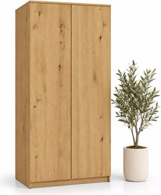 Duża szafa na ubrania Sandra 90 cm z półkami