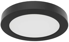 Mały czarny plafon ledowy - K618-Qubero