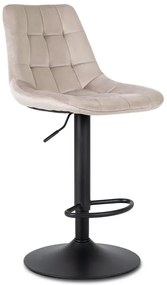 Beżowy tapicerowany hoker obrotowy Z5-S91