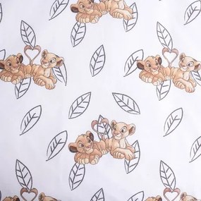 PrzytulneMieszkanie.pl PrzytulneMieszkanie.pl Bawełniana pościel do łóżeczka LION KING BF kremowa Rozmiar pościeli: 40 x 60 cm | 100 x 135 cm