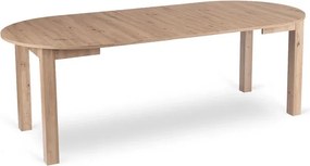 Stół Okrągły Rozkładany JAMES 103-223 cm Dąb Artisan Skandynawski