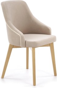Tapicerowane krzesło do jadalni na drewnianych nogach Toledo 2 Halmar