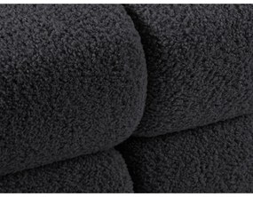 Antracytowa sofa modułowa z materiału bouclé 282 cm Bellis – Micadoni Home