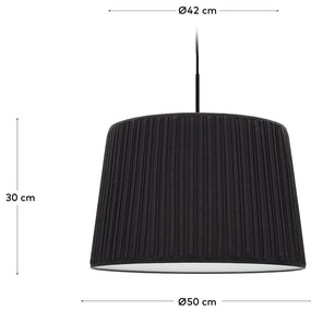 Czarny abażur ø 50 cm Guash – Kave Home