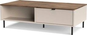 Ława kawowa z 2 szufladami kaszmir + dąb castello T6-K31