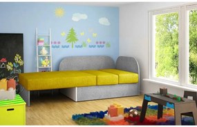Mała rozkładana sofa ROSA, szarobrązowa/czarna