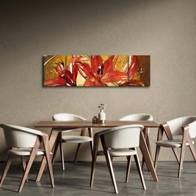 Obraz kwiatów lilii (170x50 cm)