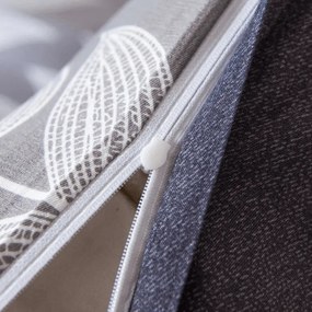 PrzytulneMieszkanie.pl PrzytulneMieszkanie.pl Pościel z mikroflanelu KAVOLO szara Rozmiar pościeli: 2 szt 70 x 90 cm | 200 x 220 cm