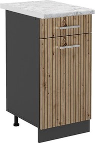 Szafka dolna do kuchni dąb rzemieślniczy 40x60x81.6 r-line