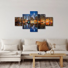 Obraz Manhattanu w nocy (125x70 cm)