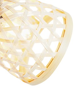 Orientalny reflektor czarny z bambusem i przełącznikiem - Rayan