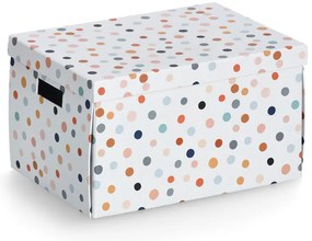Kartonowe pudełko z pokrywą DOTS, 25 x 35 x 20 cm